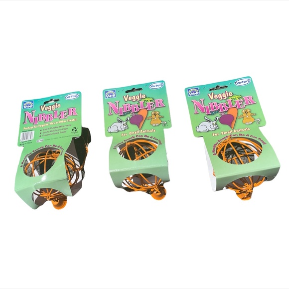 Vo-Toys Other - X's 3 Vo-Toys Orange Veggie Nibbler Basket Hay Veggies & Treat small animal LOT